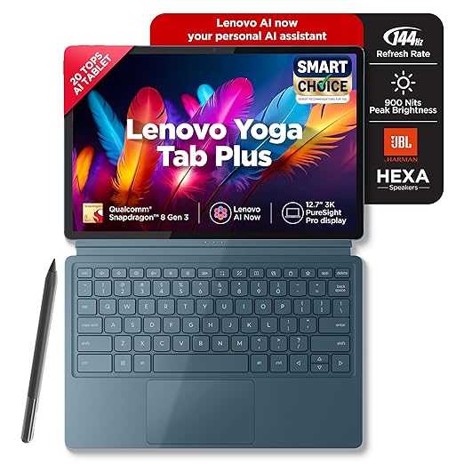 Lenovo Yoga Tab Plus Smartchoice AI Tablet with Pen + Keyboard